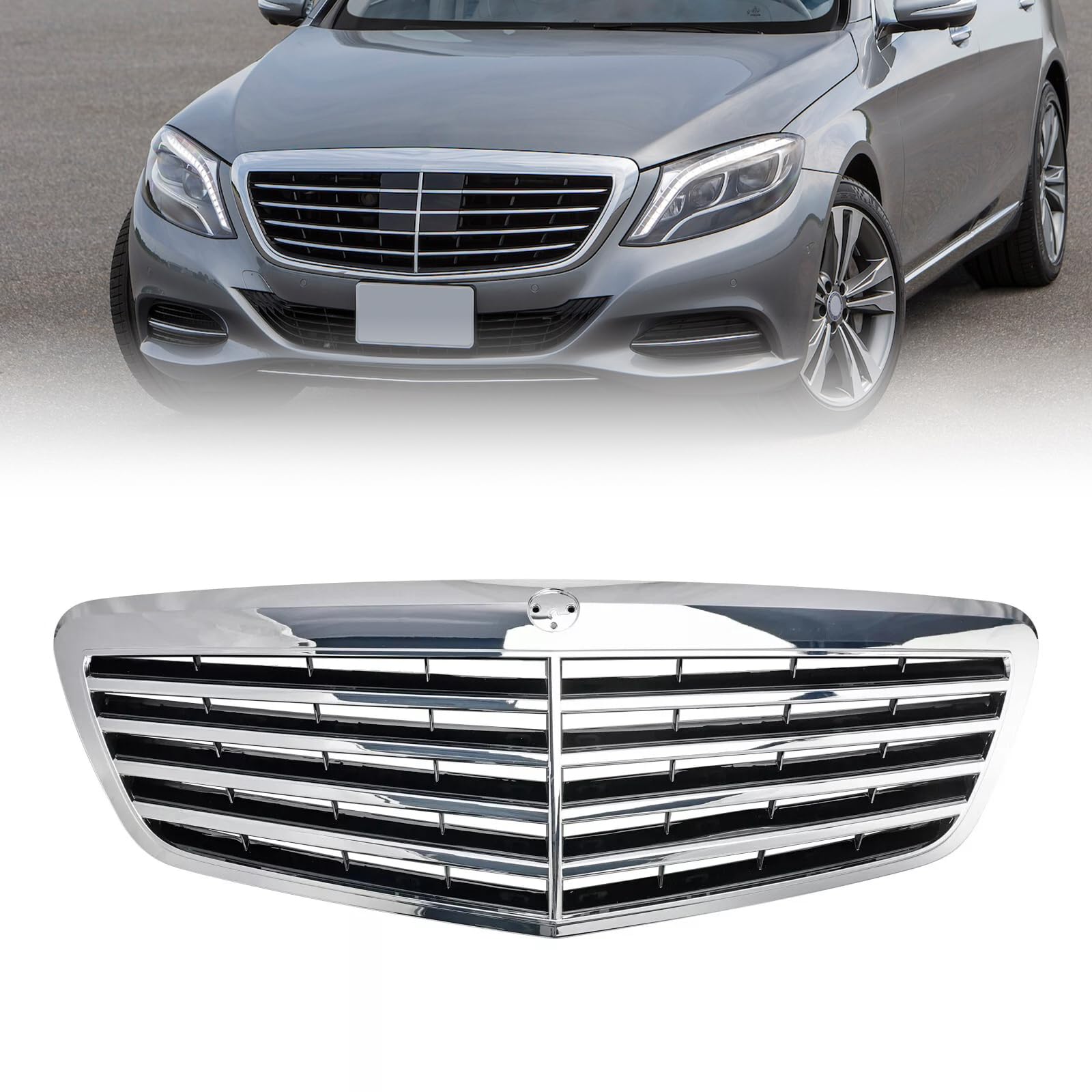 Облицювання радіатора Mercedes S седан (W221) (2005 - 2013) ціна, від 80.99 USD