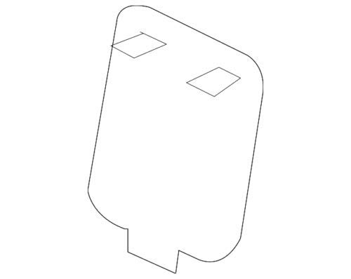 A22188529229999 Mercedes Заглушка бампера буксирувального гака, задня