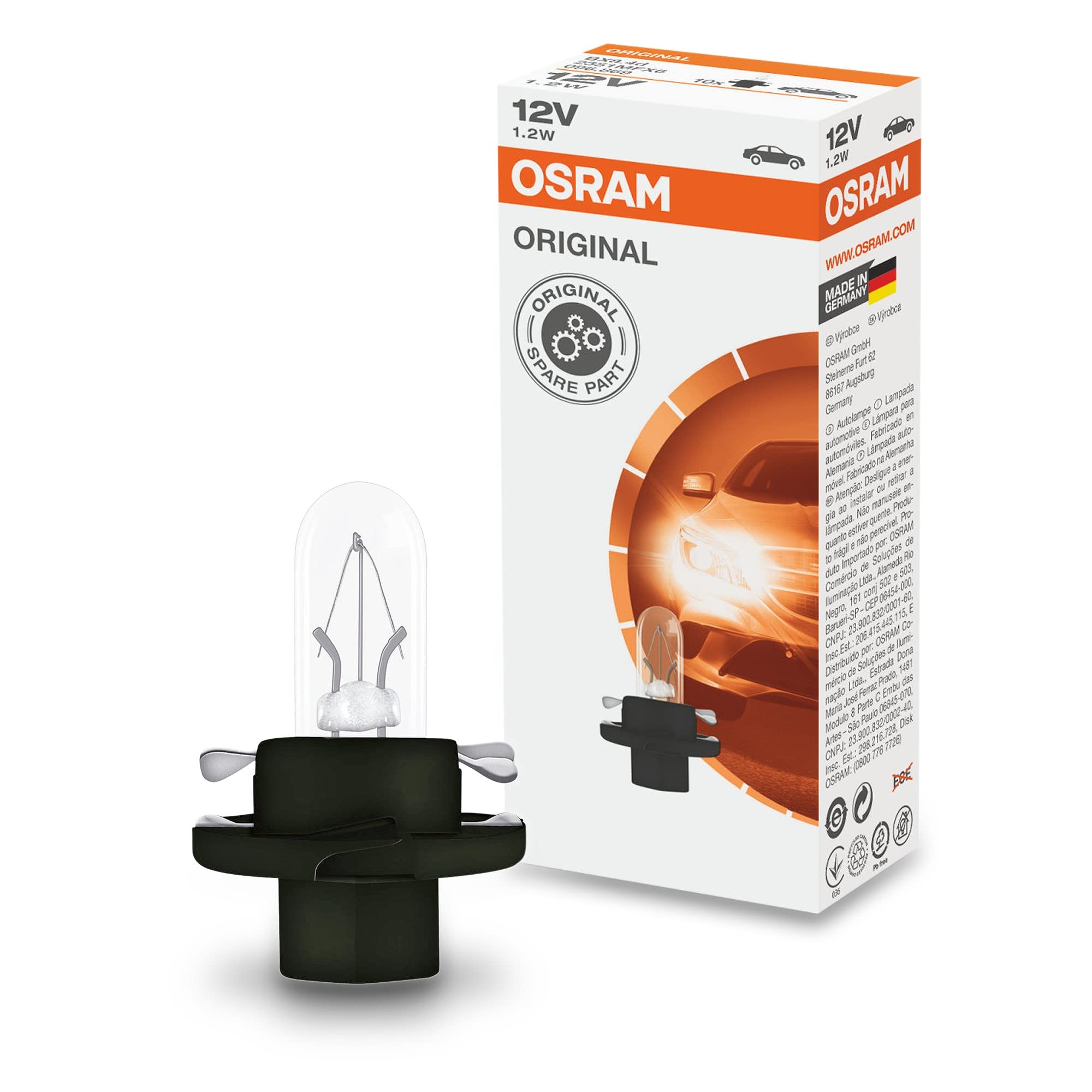 Лампочка щитка / панелі приладів Osram 2351MFX6 ціна, від 0.97 USD