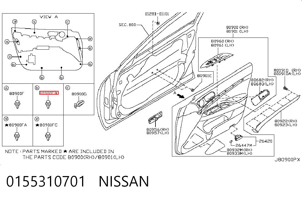 0155310701 Nissan/Infiniti 