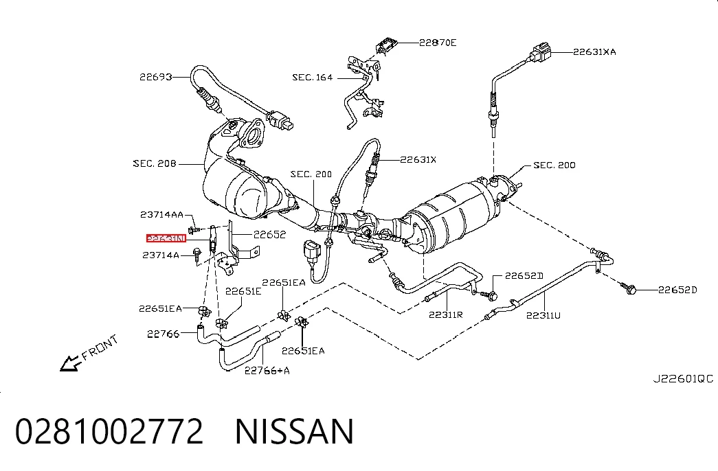 Купити 281006252 Renault (RVI) Датчик тиску вихлопних газів