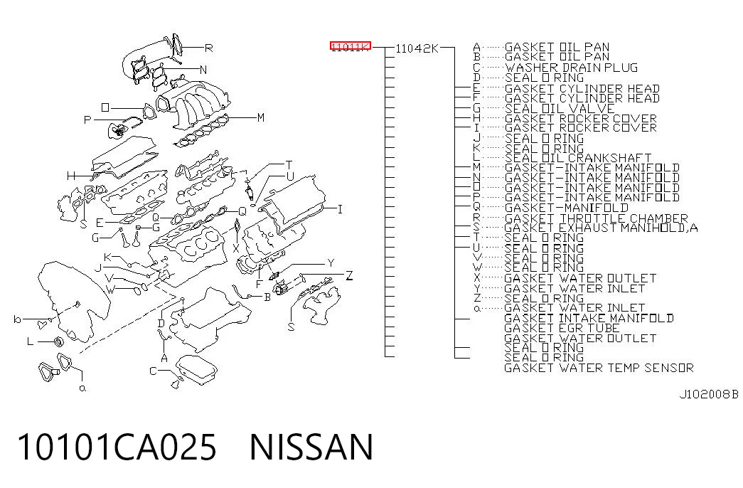 Комплект прокладок двигуна, повний Q-fix Q3001273 ціна, від 113.05 USD