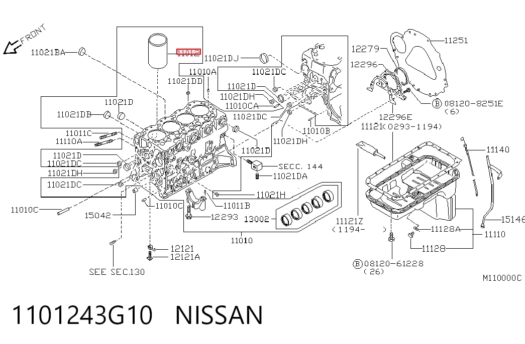 NL164267SFF NIPPON MOTORS Гільза циліндра