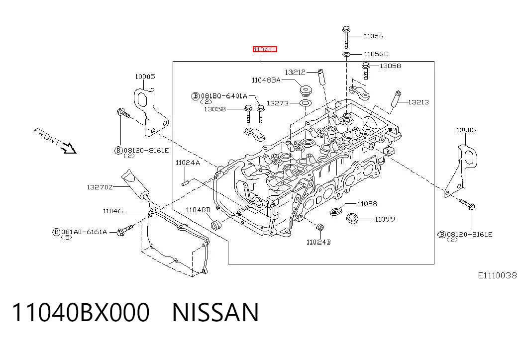 Головка циліндрів на Nissan Micra  K12