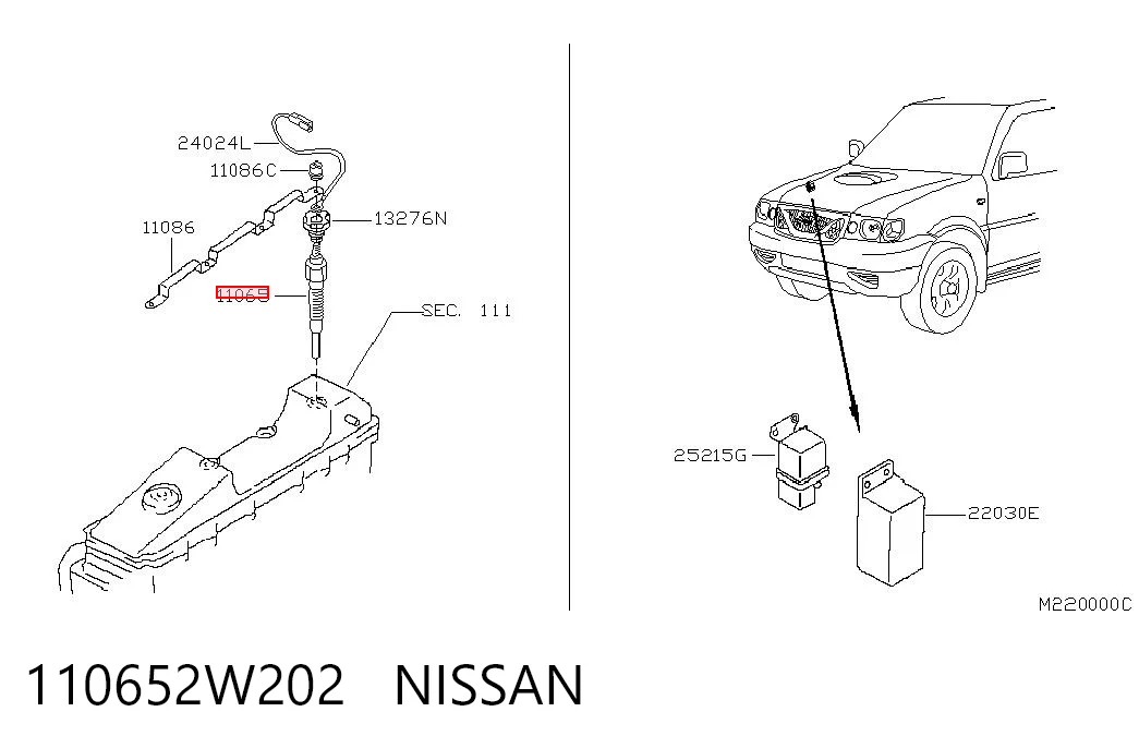 110652W202 Nissan/Infiniti Свічки розжарювання