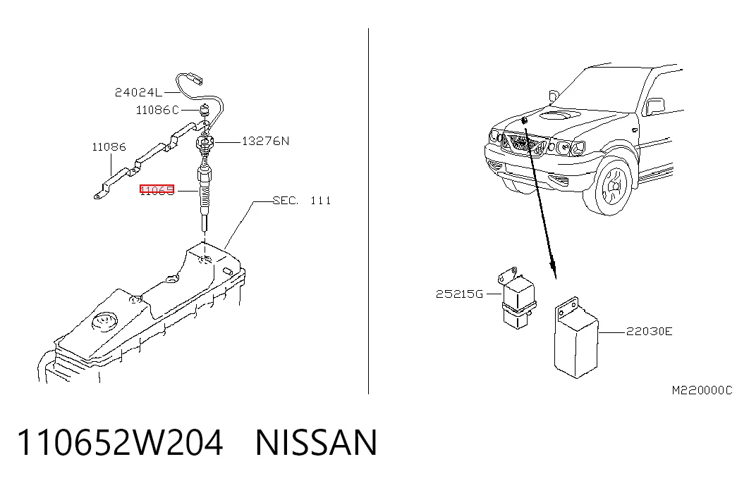 110652W204 Nissan/Infiniti Свічки розжарювання