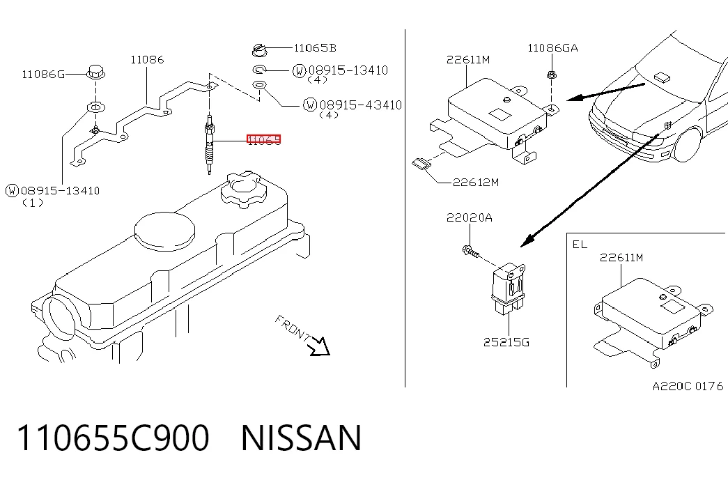 Свічки розжарювання на Nissan Primera  P11
