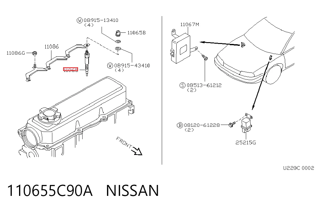 Купити Свічка накалу Nissan Almera I N15