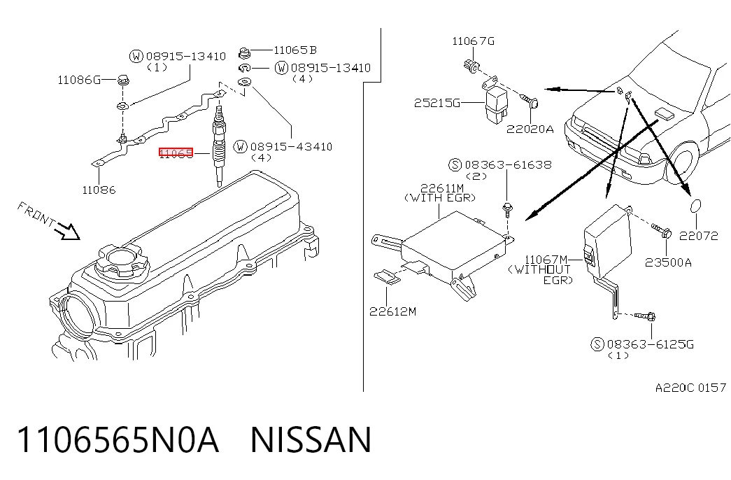 Свічки розжарювання на Nissan Serena  C23