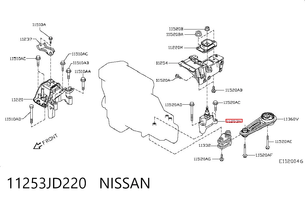 11253JD220 Nissan/Infiniti