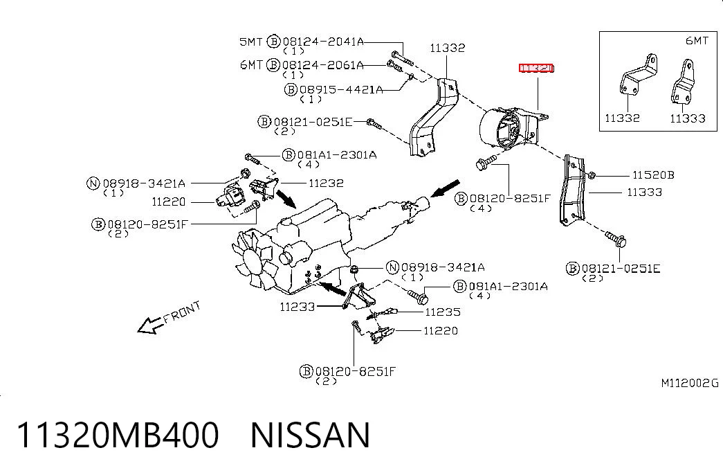 11320MB400 Nissan/Infiniti