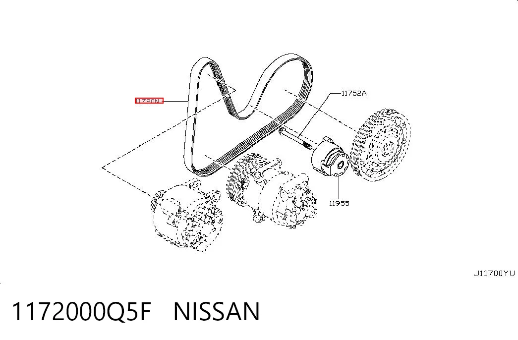 Купити Ремінь генератора Volkswagen Golf VIII CD1, DA1