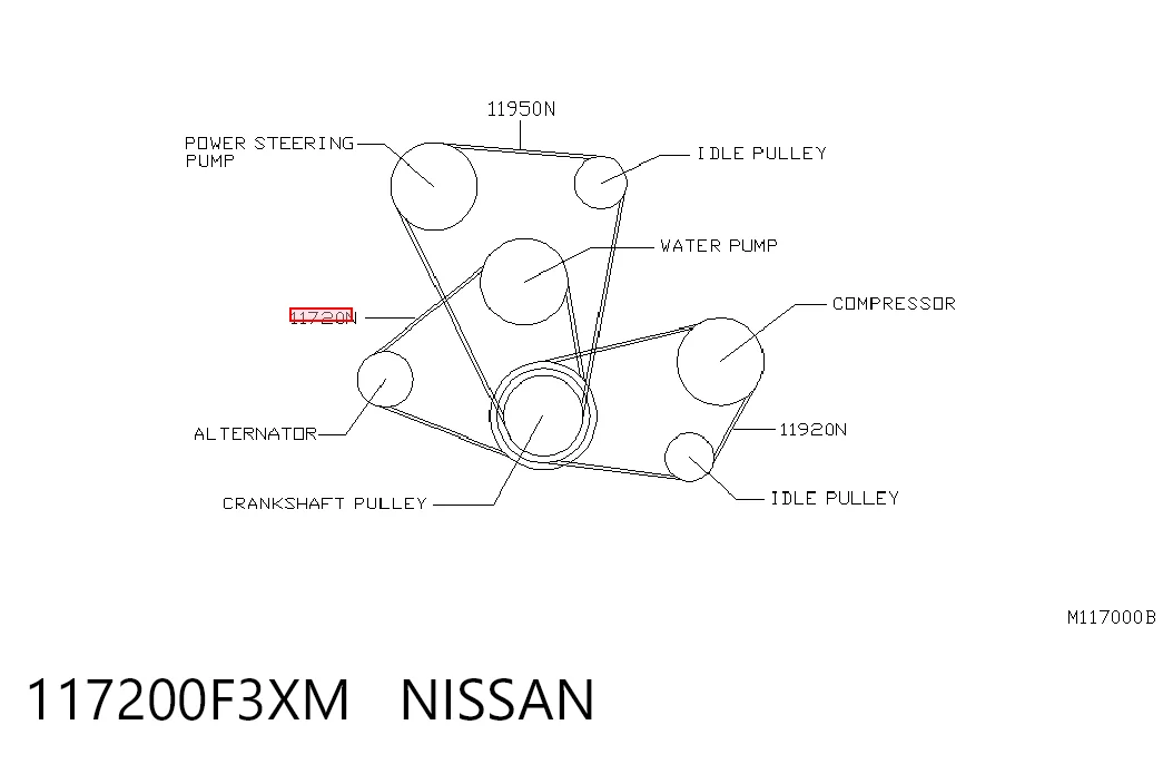 10X900 NIPPON MOTORS Поліклиновий ремінь
