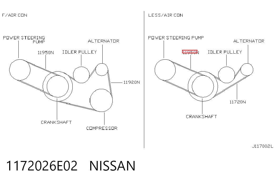  Ремінь генератора Nissan Teana 