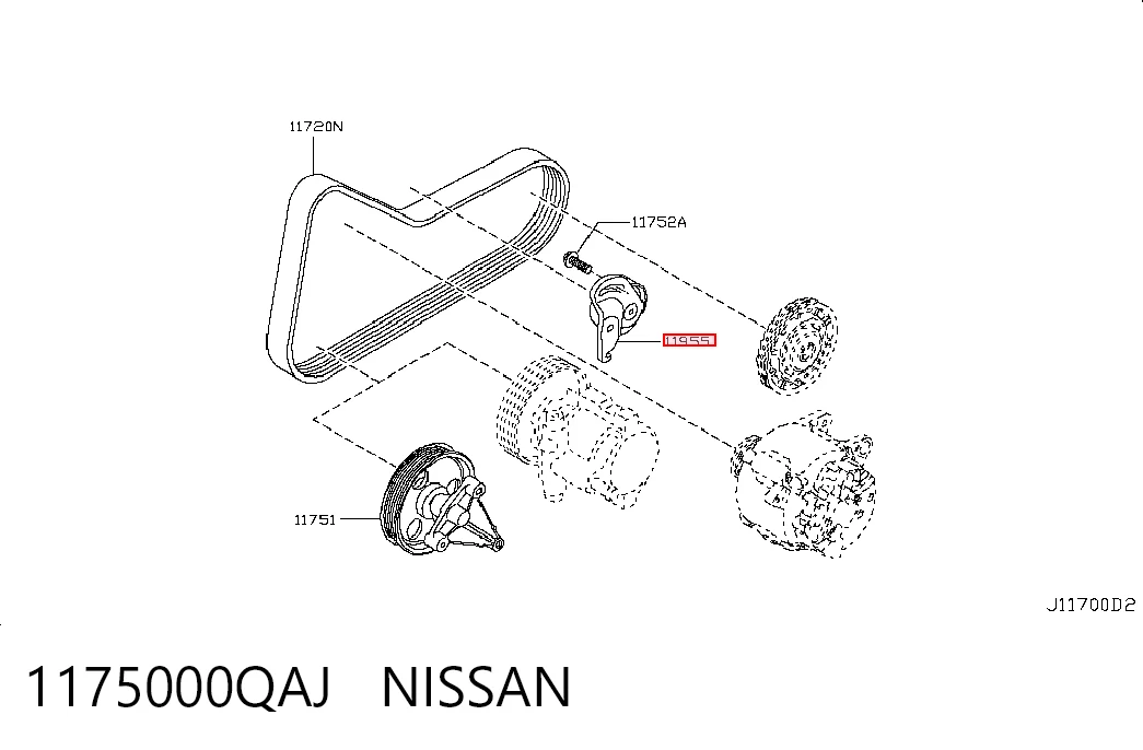 Купити Натяжний ролик Nissan Almera II N16