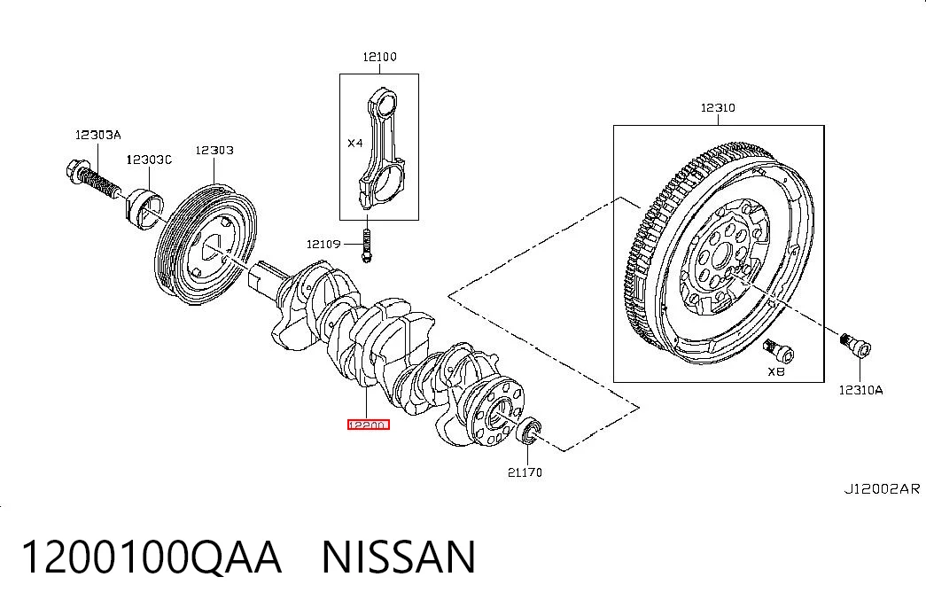 1200100QAA Nissan/Infiniti