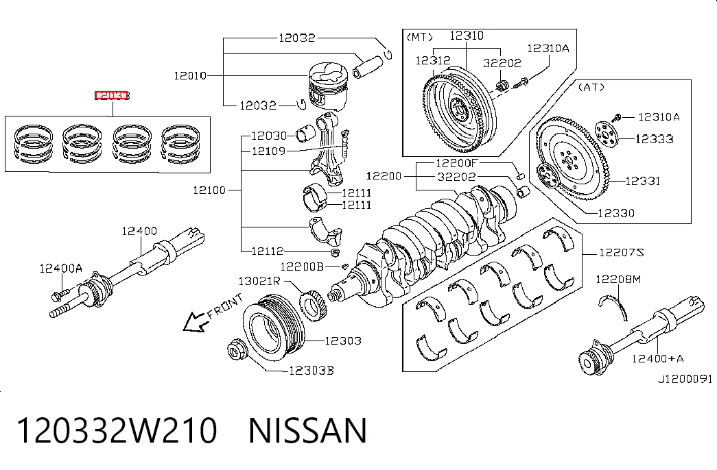 Поршні і шатуни Riken 23176STD ціна, від 32.25 USD