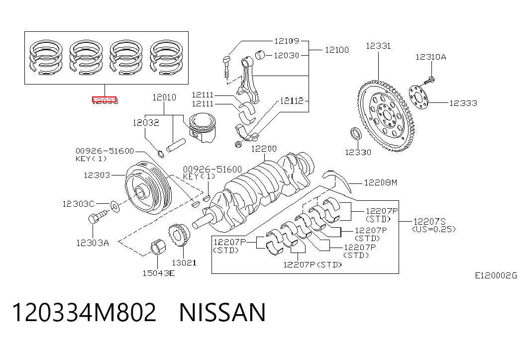 120334M802 Nissan/Infiniti