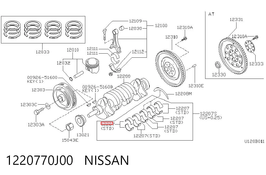 MS1213STD TDC Підшипник ковзання клонували