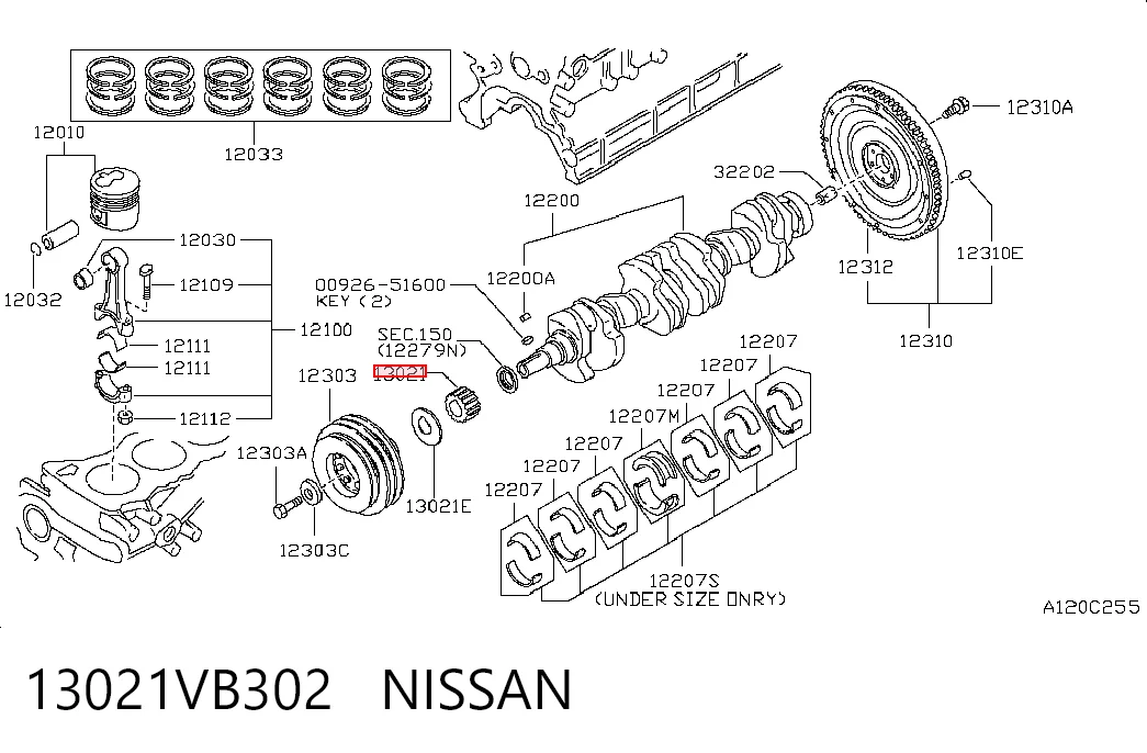 13021VB302 Nissan/Infiniti