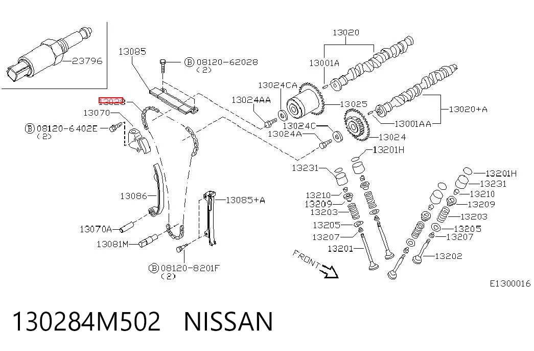 Купити Ланцюг ГРМ Nissan Almera TINO V10