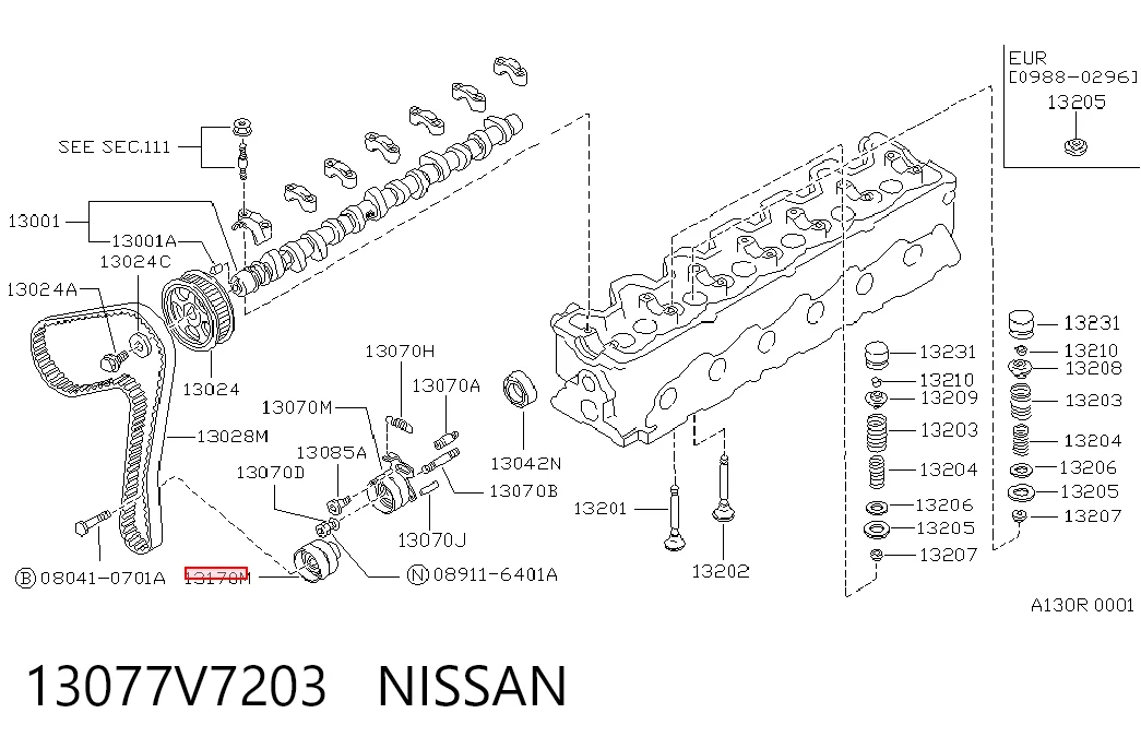 Купити Ролик паразитний ГРМ Nissan Patrol  Y61