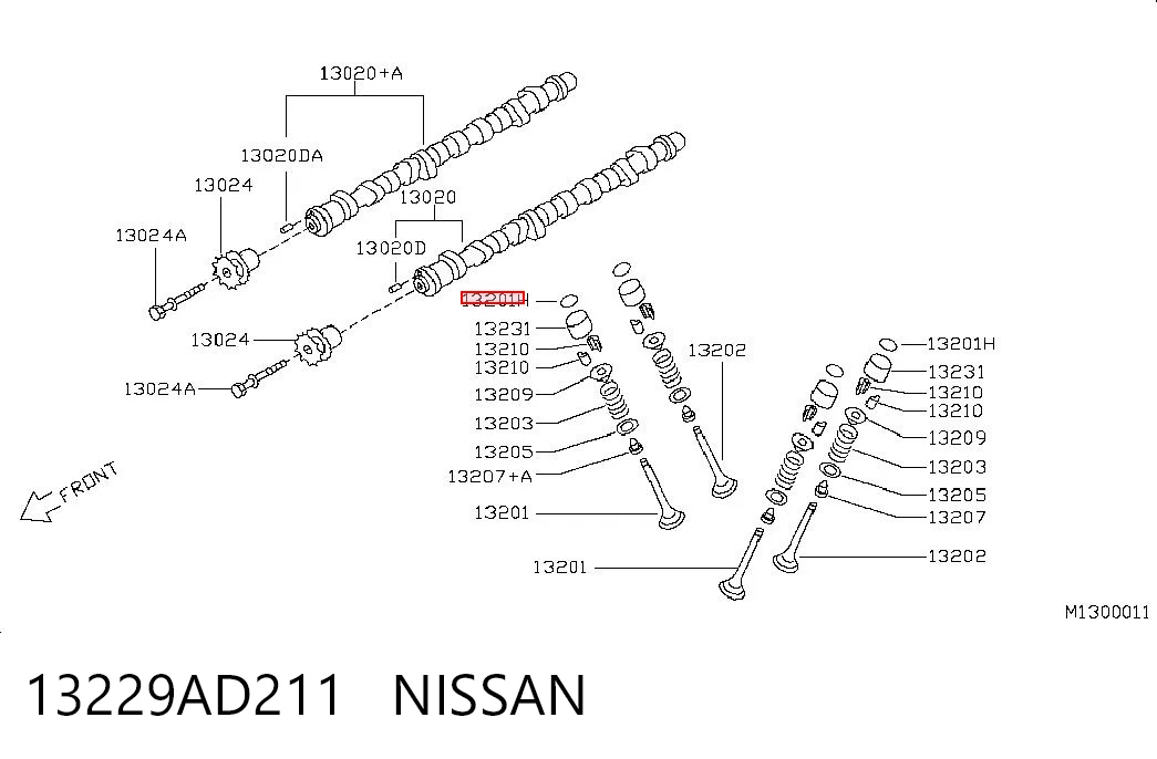 13229AD211 Nissan/Infiniti