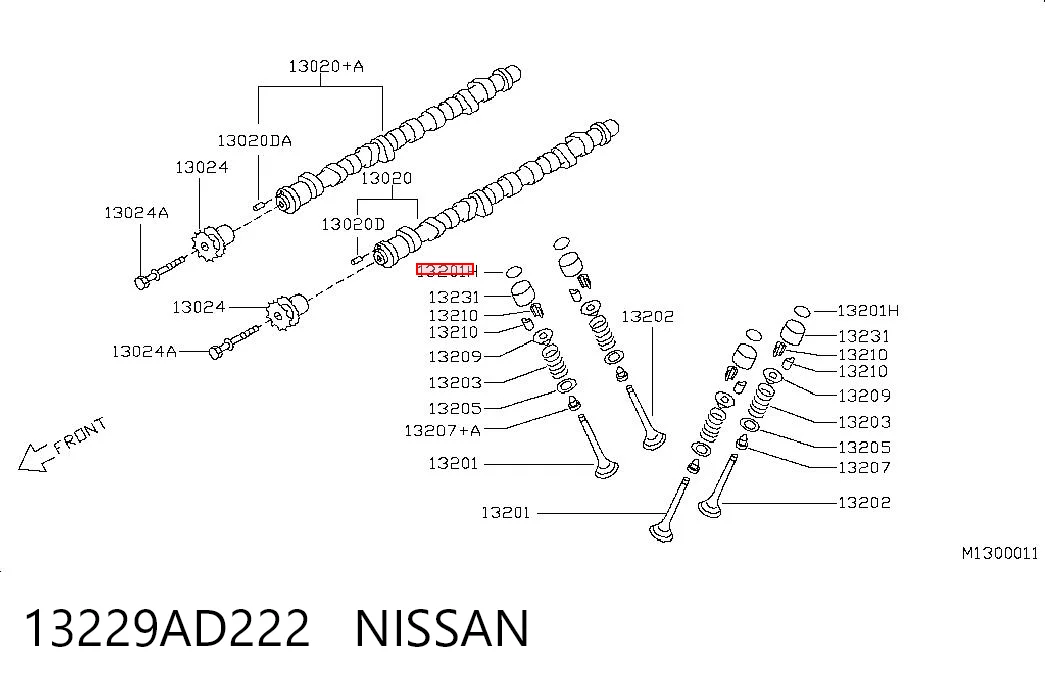 13229AD222 Nissan/Infiniti