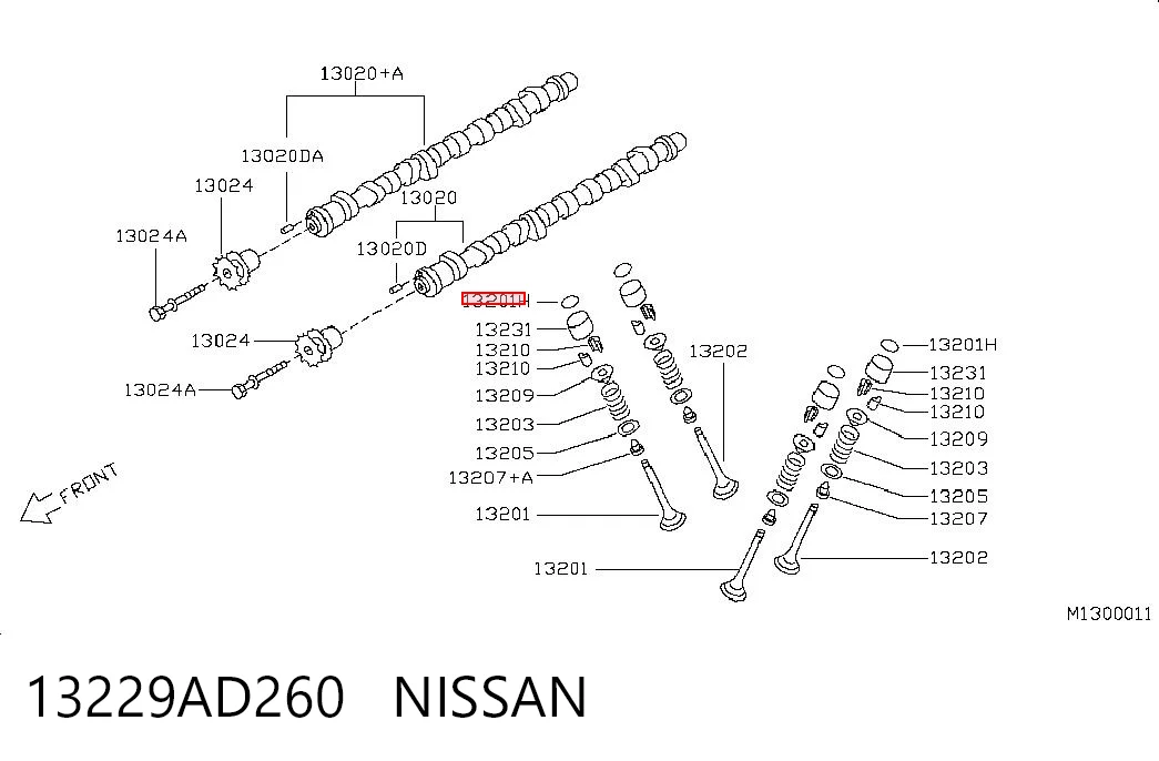 13229AD260 Nissan/Infiniti