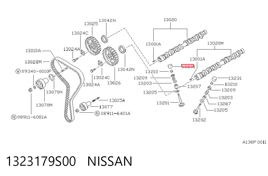1323179S00 Nissan/Infiniti Гідрокомпенсатор
