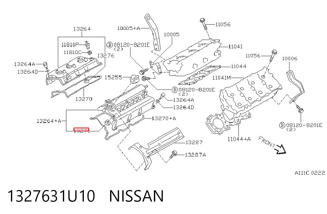 Кільце ущільнювальне свічкового колодязя Renault (RVI) 1327631U10