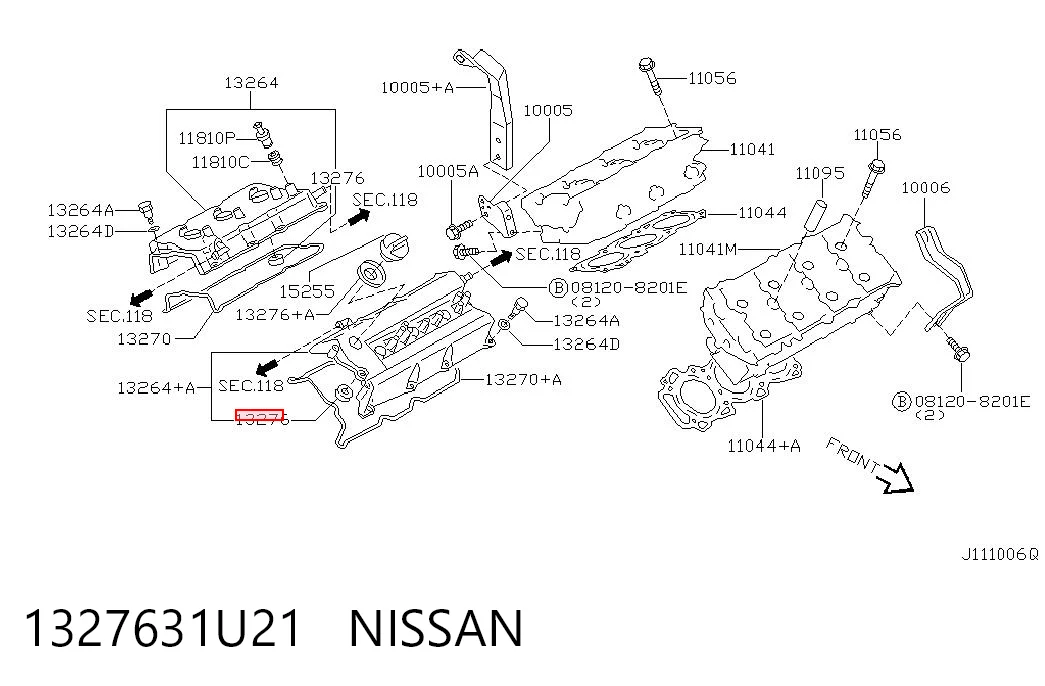 Купити 1327631U10 Renault (RVI) Кільце ущільнювальне свічкового колодязя