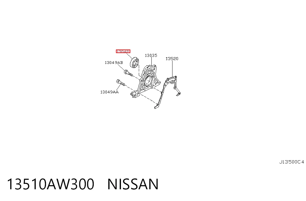 Сальник коленвалу 90311A0019 Toyota