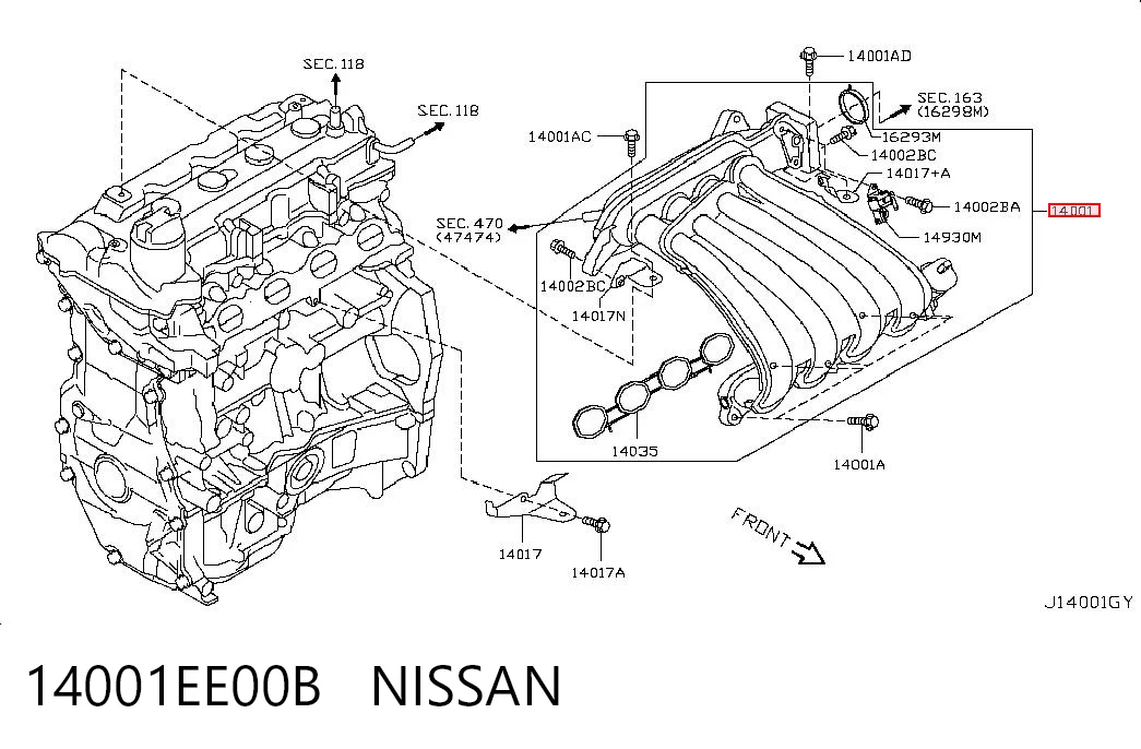 Колектор впускний Nissan Qashqai I позашляховик (J10) (2006 - 2013) ціна, від 19.15 USD