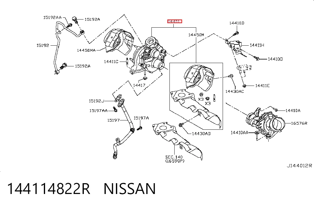 Турбіна Jeep Cherokee позашляховик (KL) (2014 - 2023) ціна, від 255.54 USD