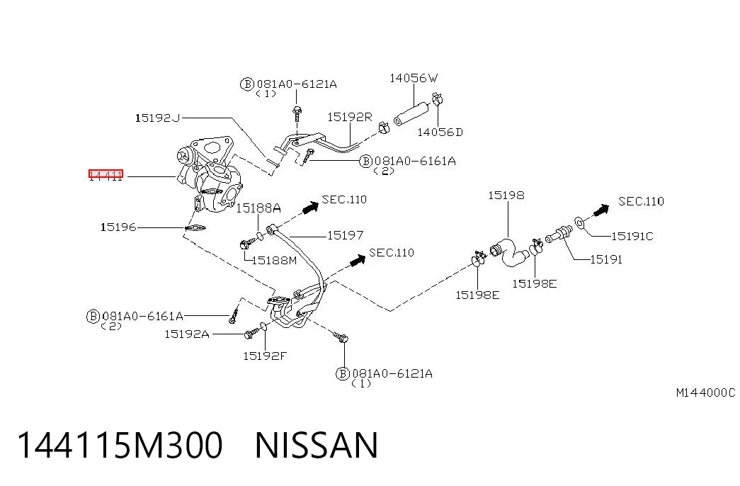 Турбіна Nissan Almera II седан (N16) (2000 - 2006) ціна, від 83.73 USD