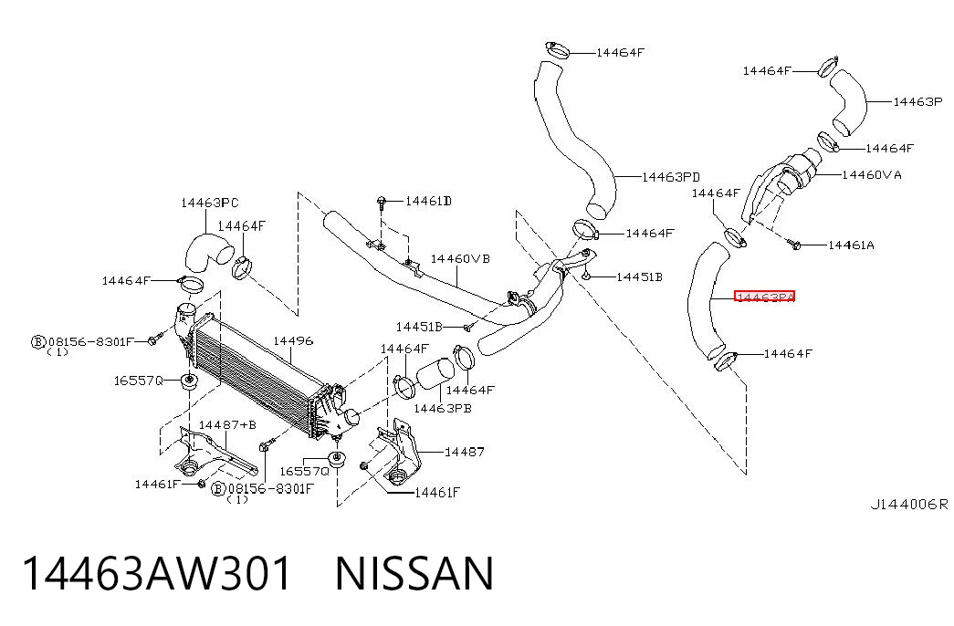 14463AW301 Nissan/Infiniti