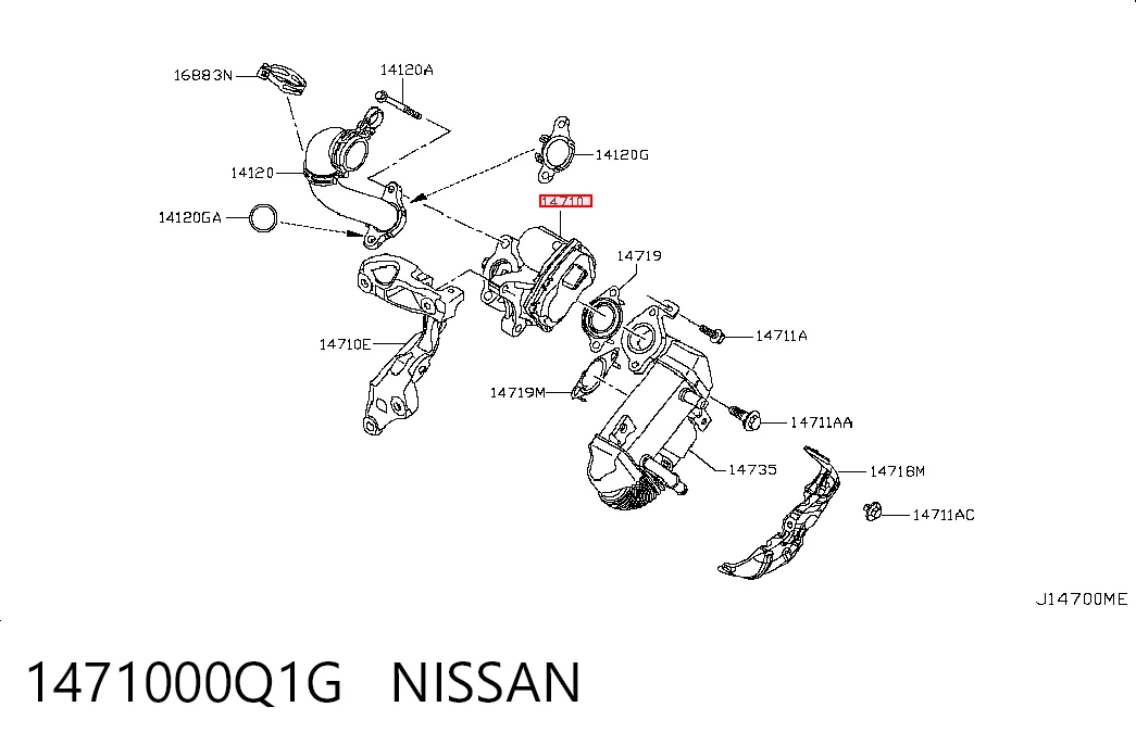 4599056 NK Клапан рециркуляції відпрацьованих газів EGR