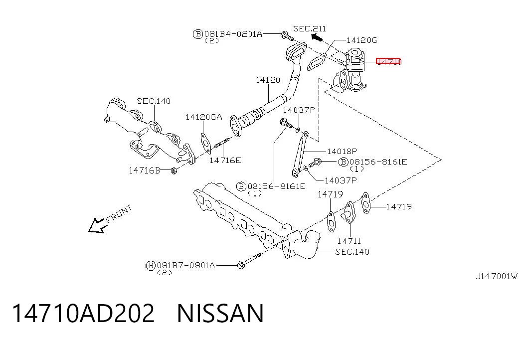 Купити 79675B Mitsubishi Прилади управління системи рециркуляції