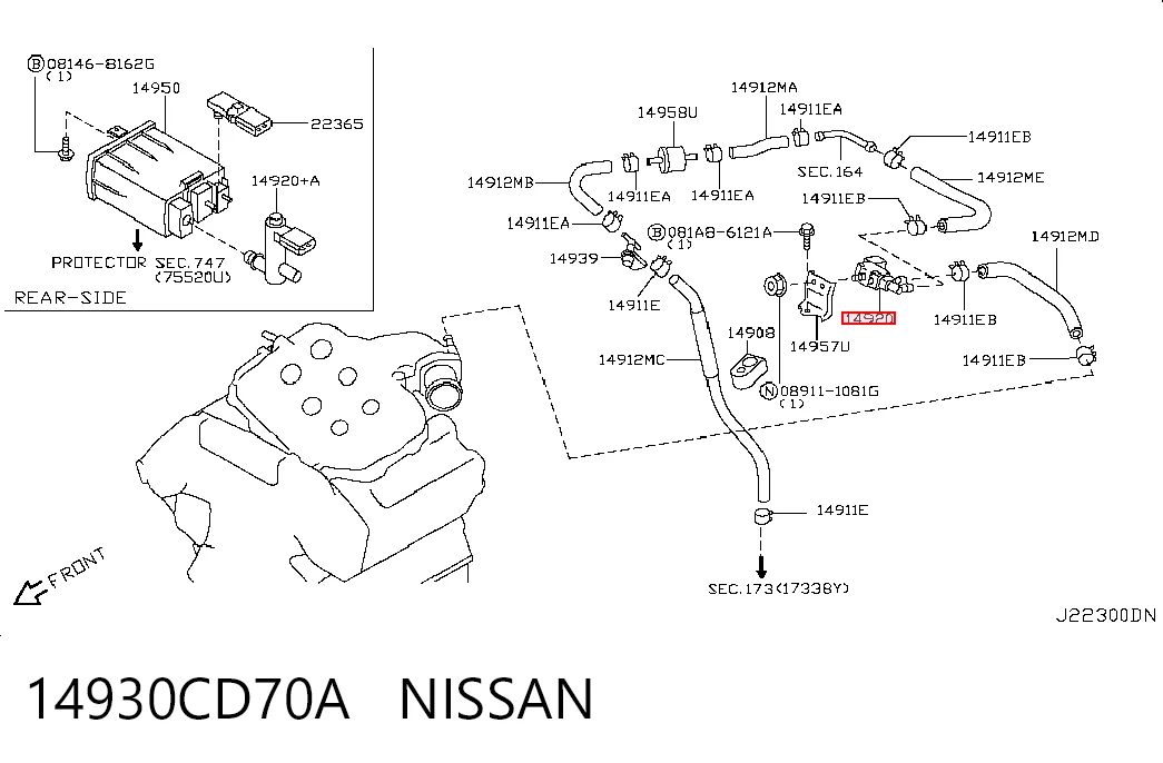 14930CD70A Nissan/Infiniti 