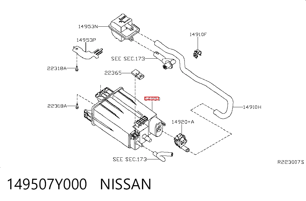 149507Y000 Nissan/Infiniti Абсорбер