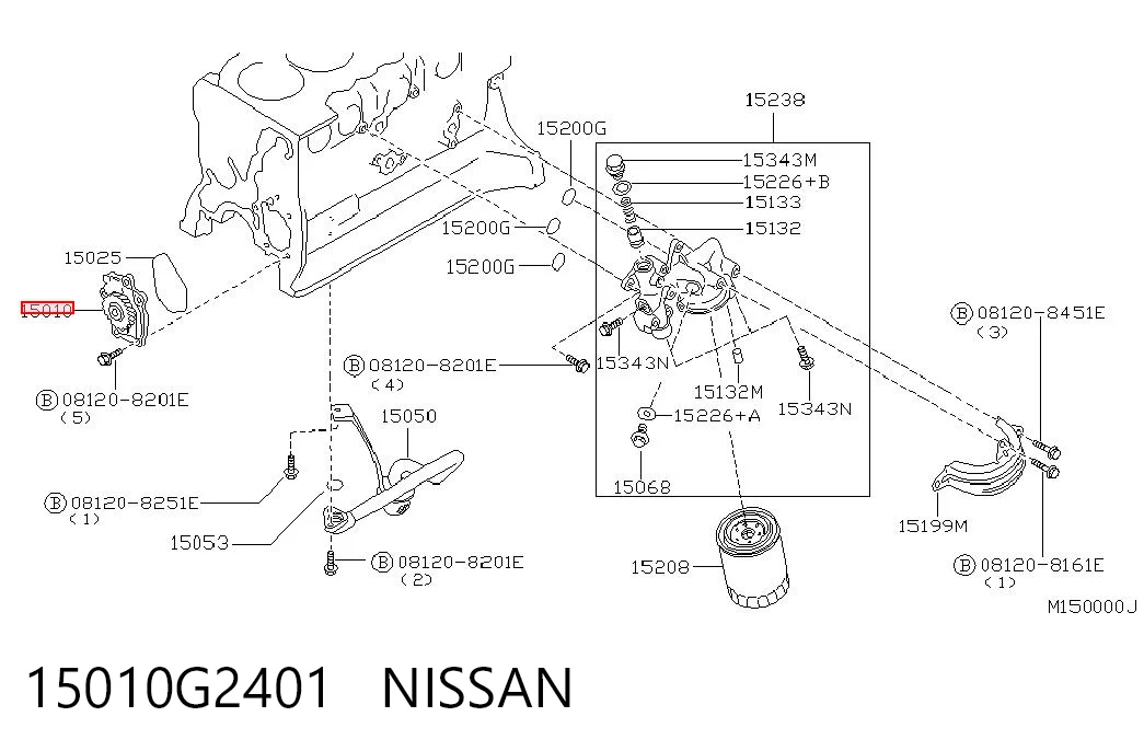 Масляний насос двигуна на Nissan Pathfinder  R50