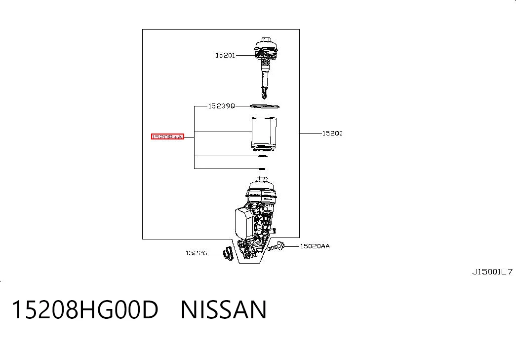 15208HG00D Nissan/Infiniti Фільтр масла