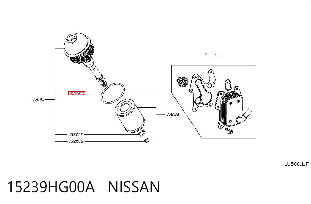 15239HG00A Nissan/Infiniti 
