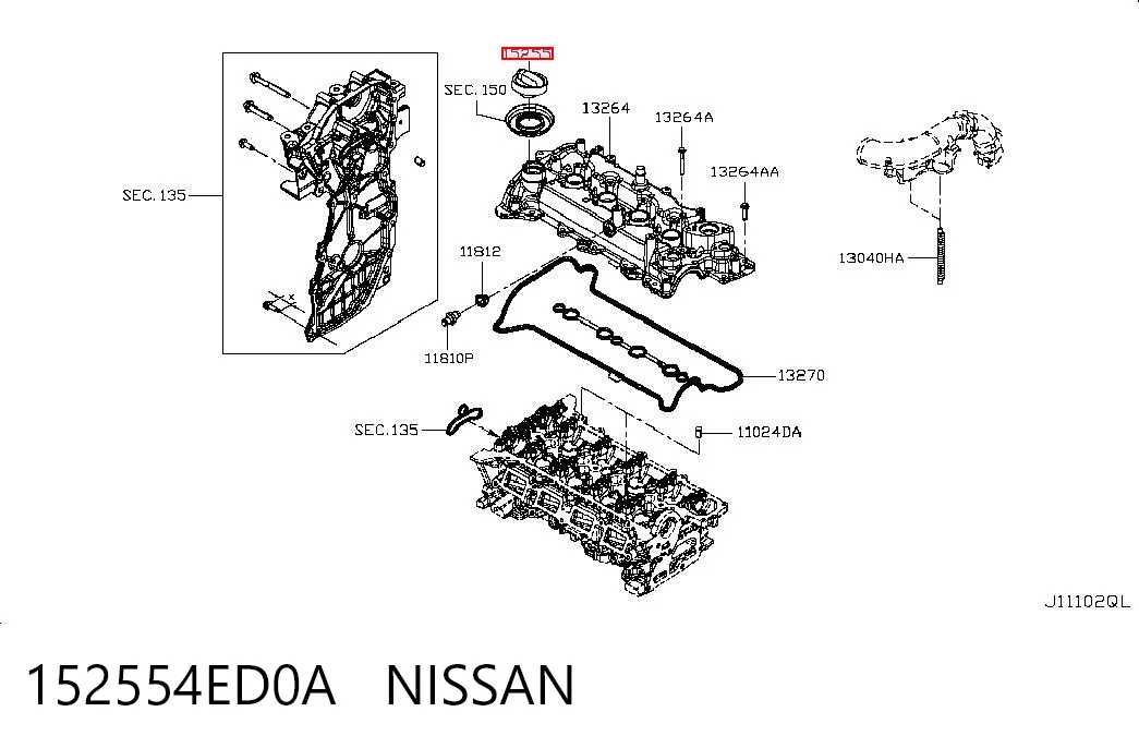 152554ED0A Nissan/Infiniti