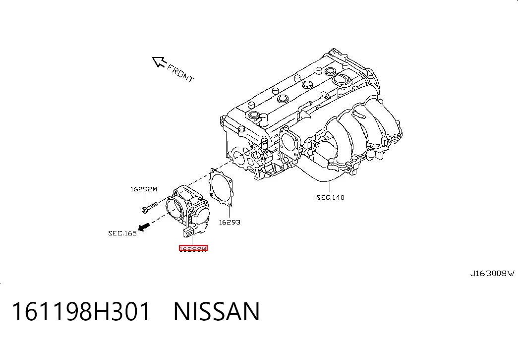 Дросільна заслінка в зборі на Nissan Primera  P12