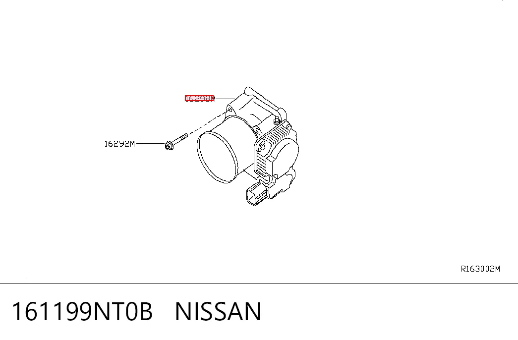 161199NT0B Nissan/Infiniti Дросільна заслінка в зборі