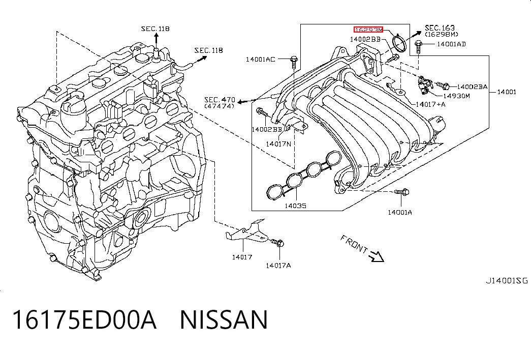 Прокладка дросельної заслінки Nissan Qashqai I позашляховик (J10) (2006 - 2013) ціна, від 3.60 USD