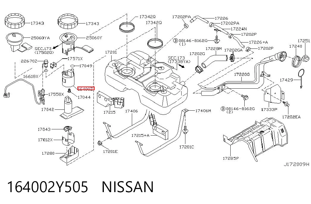 Фільтр тонкого очищення палива Asia360 164002Y505 ціна, від 10.61 USD