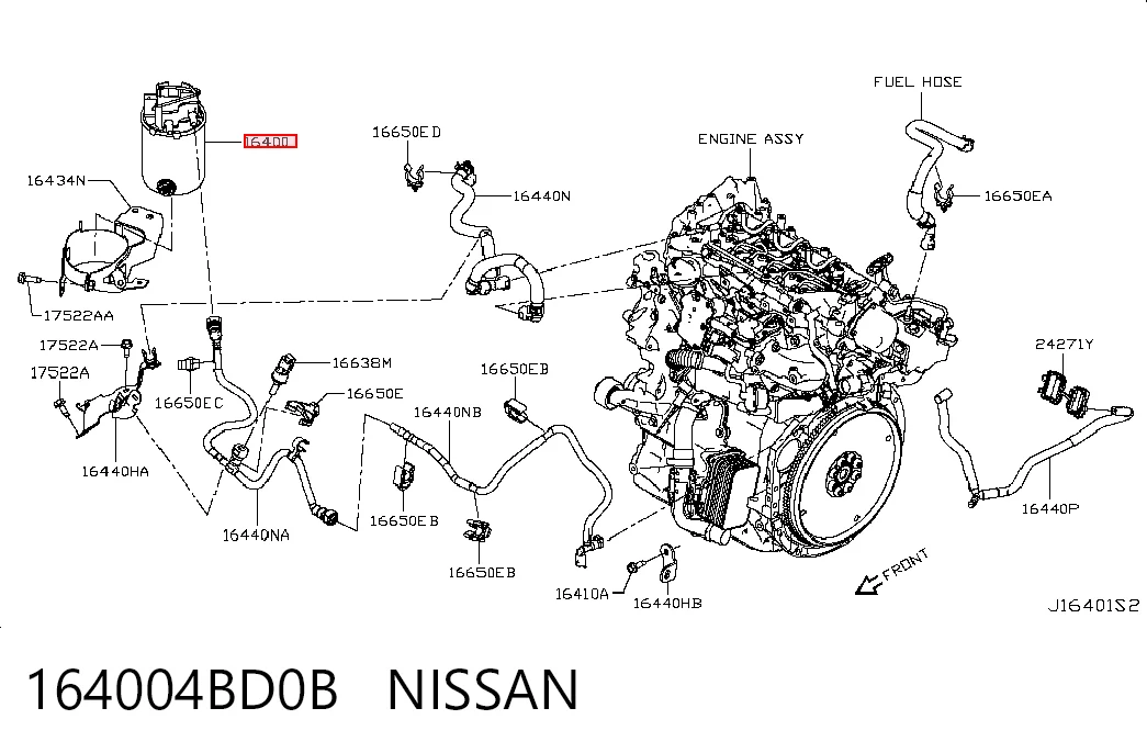 Фільтр паливний Peugeot/Citroen 1643625580